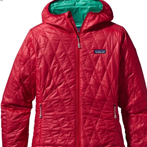 Patagonia Jackets & Blazers - Patagonia Women's Nano Puff Hooded Jacket in Red Size XS